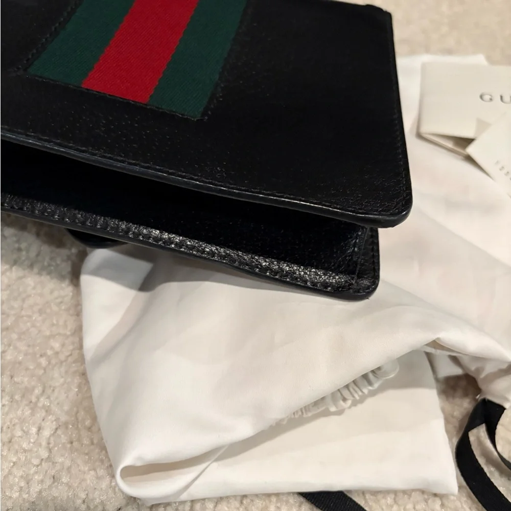 Gucci Dionysus Black Leather/web small handbag - Picture 4 of 8